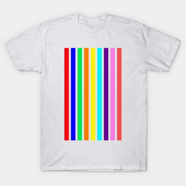 colorful stripe pattern cell phone case T-Shirt by Shadow3561